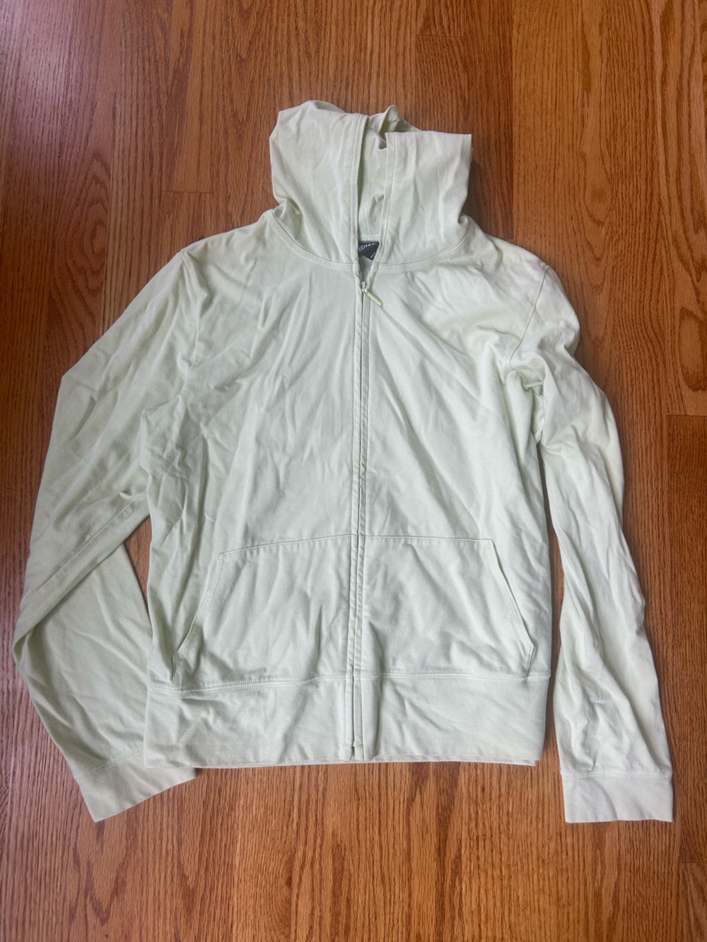 Eileen Fisher Light Lime Zip Hoodie